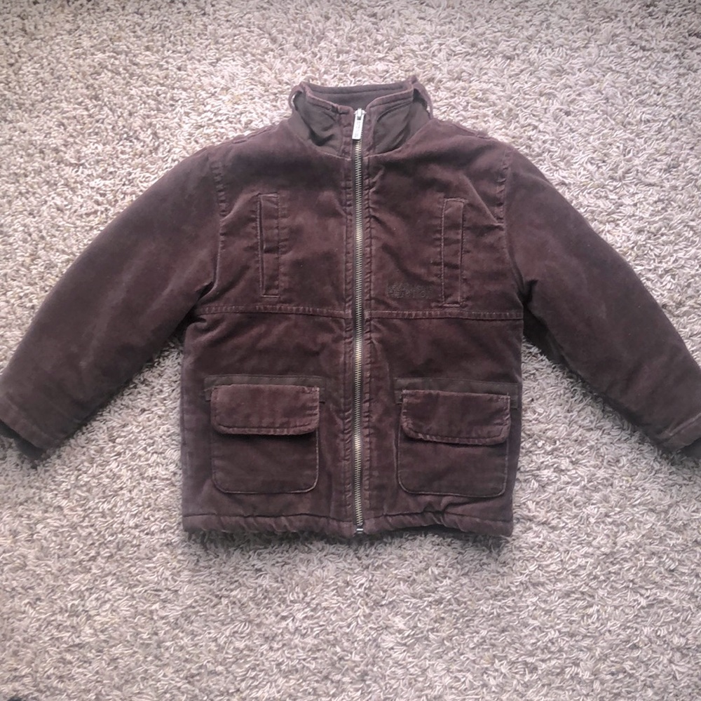Kenneth Cole brown velvety Coat